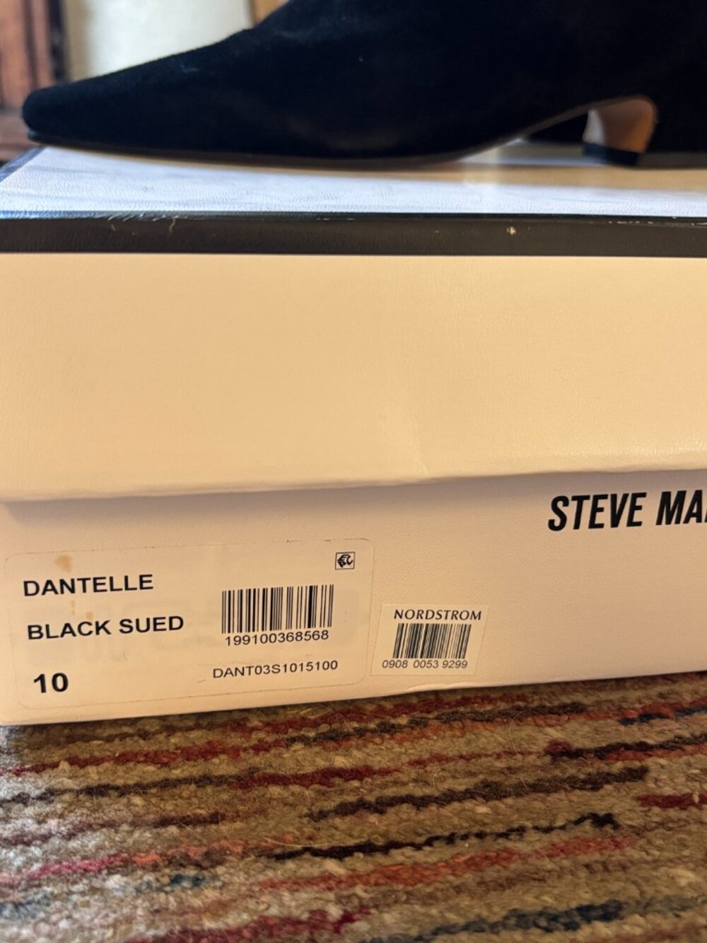 Steve Madden Dantelle Knee High Boot in Black Suede - Picture 3 of 3